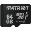 MicroSDHC karta PATRIOT 64GB Class 10 (bez adaptéra)
