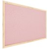 Allboards, korková tabule v dřevěném rámu 90x60 cm-PINK,TKPINK96D