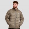 GymBeam pánská bunda Puffer Vetiver/Black