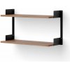 New Works Policová zostava Wall Shelf 450, walnut/black