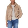 Guess Bundy LS MN SUEDE MIX RIVER JACKET M5BR79 Z5570 Béžová