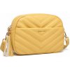 Žltá malá crossbody kabelka na rameno 