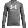Detská športová mikina cez hlavu Under Armour RIVAL FLEECE BL HOODIE K sivá 1379791-025 - YXS