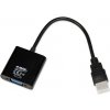 iBox IAHV01 video kábel adaptér HDMI Typ A (štandard) VGA (D-Sub) čierna