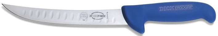 Dick ErgoGrip rozrábkový nôž modrý pevný vrúbkovaný 21 cm