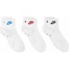 Ponožky Nike Everyday Essential Ankle Socks 3P - Biely (38-42)