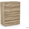Drevona, komoda REA AMY 4, dub Canyon (REA AMY 4 komoda 5x-zásuvka)