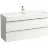 Laufen Space - Umývadlová skrinka, 119x41x52 cm, 2 zásuvky, biela H4102221601001