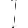 Walteco Nábytková noha Hairpin, výška 710 mm, 3-ramenná, čierna Množstvo: 1 ks , 50538