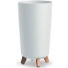 PROSPERPLAST Kvetináč GRACIA TUBUS SLIM 23,9cm biely