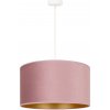 Duolla | Duolla - Luster na lanku ROLLER 1xE27/15W/230V pr. 40 cm ružová/zlatá | DU83437