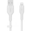 Belkin BOOST CHARGE Lightning/USB-A kábel, 1m, biely - Flex