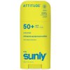 ATTITUDE Detská minerálna opaľovacia tyčinka SPF 50 – bez vône, 60 g