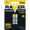 Batéria RAVER SOLAR HR03, nabíjateľná batéria, 400 mAh, 2 ks, AAA tužka