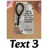 Mini ruženec do auta - čierno zlatý Pre šťastie na cestách Text na kartičke: Text 3, Venovanie: Milujem ťa