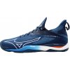 Pánska obuv na badminton/squash Mizuno Wave Mirage 4 - dark denim/white/scarlet ibis (46,5)