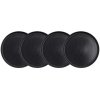 Butlers CASA NOVA Sada raňajkových tanierov 22,5 cm set 4 ks - čierna
