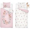 Detská posteľná bielizeň 2-dielna 135x100 Lesné poklady ružová Detexpol 5511B