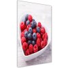 Vertikálny foto obraz akrylové sklo Malina a jahody 50x100 cm