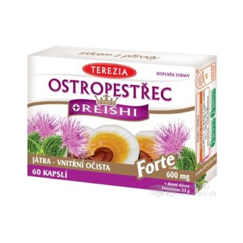 Terezia Ostropestřec+Reishi Forte 60 kapsúl