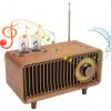 RETRO RÁDIO REPRODUKTOR BLUETOOTH FM STEREO SOUND KUCHYNSKÝ DREVENÝ