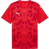 Pánske futbalové tričko Puma, TEAMGLORY JERSEY Červená,Biela M
