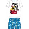 E plus M - Chlapčenské letné bavlnené pyžamo BLESK MCQUEEN 95 - Autá - Cars - modré 98
