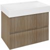 SAPHO FILENA 67 x 43 x 51,5cm skrinka pod umývadlo závesná, dub natural, FID1270D