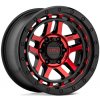 KMC Kmc Km540 Recon 9x17 6x139.7 ET-12 Gloss Black Machined W/ Red Tint 106.1