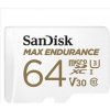Paměťová karta Sandisk MAX ENDURANCE microSDXC™ Card s adaptérem 64 GB