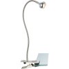 Globo 24109K LED svietidlo s klipom Serpent 1x3W | 180lm | 3000K - ohybné rameno, vypínač na tele, matný nikel
