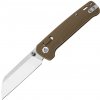 QSP Penguin Glyde 14C28N, 2 tone finish stonewash - satin,,Handle: Khaki FRN QS130GL-C1