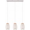 TRIO Reality R31573031 BIDAR závesné svietidlo 3xE27 biela matná