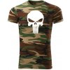 Dragowa krátke tričko punisher maskáčové