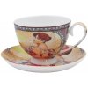 Home Elements porcelánová šálka 250 ml s podšálkou, Mucha Leto