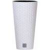 Prosperplast Kvetináč s vkladom Rato Tubus 25 cm, biely