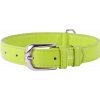 COLLAR Kožený obojok Glamour, 21-29cm/12mm, zelená