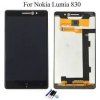 LCD displej Nokia lumia 830 + dotykový panel + predný kryt čierny
