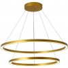 IMMAX NEO FINO SMART závesné svietidlo 2 kruhy, 60+80cm, 93W zlaté, Zigbee 3.0, TUYA