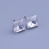 Náušnice Swarovski kocky 10 mm Crystal (číra)