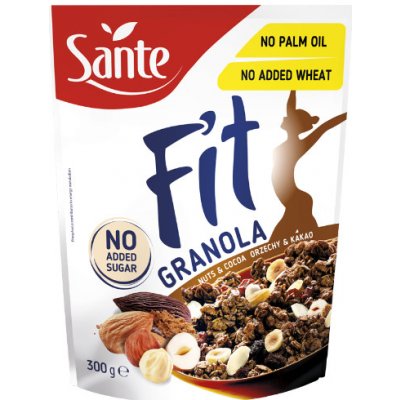 Fit Granola - Sante jahoda, čerešňa 12 x 300g