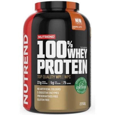 Nápoj Nutrend 100% WHEY PROTEIN 2250g jahoda