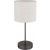 Globo 51540108 - Stolná lampa THEA 1xE27/25W/230V čierna/béžová 51540108 + záruka 3 roky zadarmo