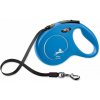 Vodítko FLEXI Classic New M opasok 5m/25kg modrá