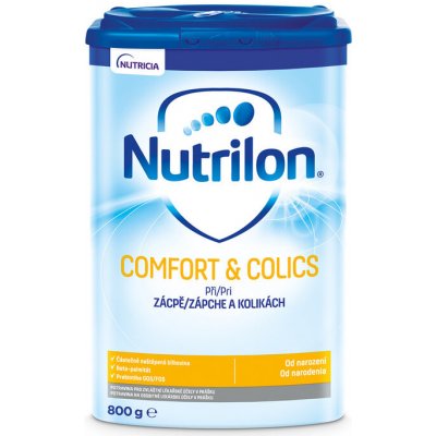 NUTRILON Comfort & Colics špeciálne počiatočné dojčenské mlieko 800g, od narodenia