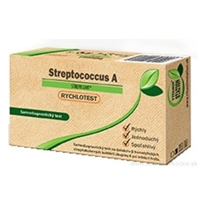 VITAMIN STATION Rýchlotest Streptococcus A samodiagnostický test z hrdla, 1x1 set