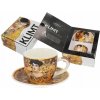 CARMANI Šálka s podšálkou Klimt Adele espresso porcelán darček 80 ml