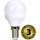 Solight LED žiarovka miniglobe 6W E14 4000K 420lm biele prevedenie