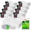 Hilook by Hikvision Sada na IP monitoring Full HD, 8 kamier IPCAM-B2-50IR, IR50m, 8-kanálový PoE rekordér - HiLook od Hikvision