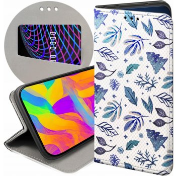 Hello Case Flipové Huawei MAGIC 5 LITE / HONOR X40 / X9A s potlačou KABURA modré ročné obdobie zima